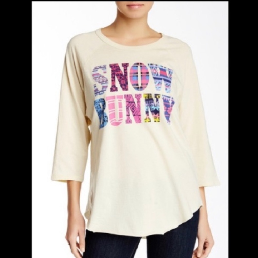Junk food brand snow bunny long sleeve tee